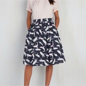 ModCloth Shark Fashion Frenzy Midi Skirt
